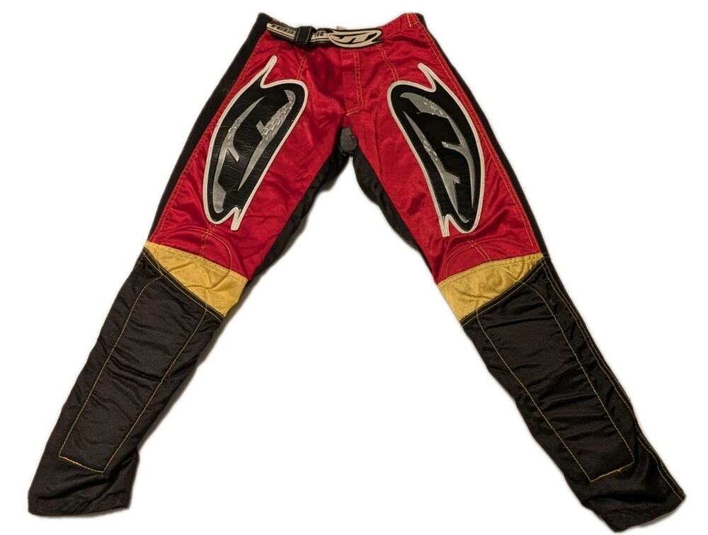 Vintage 70's 80's JT Racing Motocross Motorcycle Pants Size 26x25 Multicolor